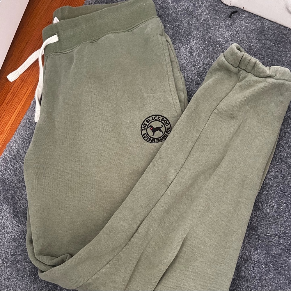Green Black Dog Sweatpants
